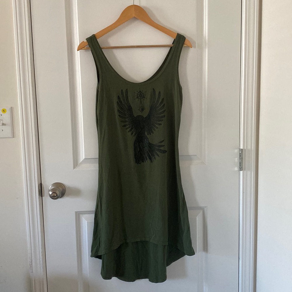 Tank Top Slip Dress - Army Green